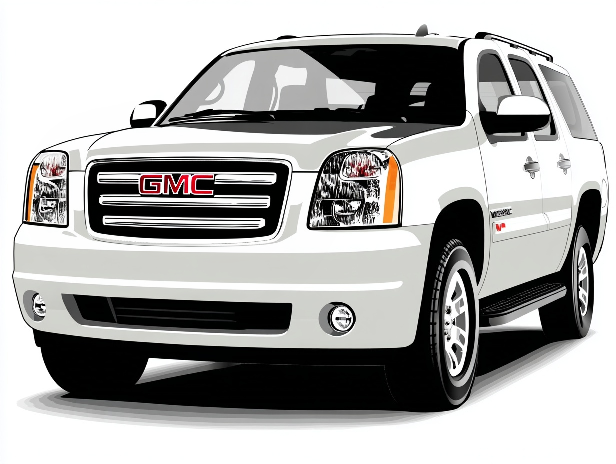 White GMC Yukon SUV used by Bigfork Rides for private airport transfers between Bigfork and Kalispell FCA